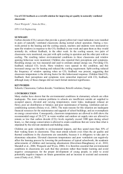 SUMMARY Carbon dioxide (CO2) sensors that provide a green