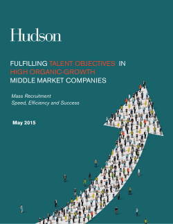 fulfilling talent objectives in high organic-growth middle