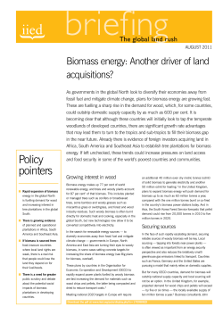 Biomass Energy - iied iied - International Institute for Environment