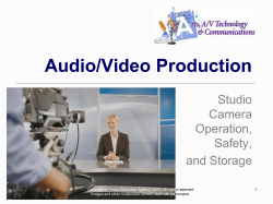 Operating the Studio Camera
