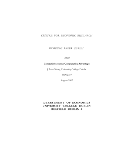 centre for economic research working paper series 2002 department