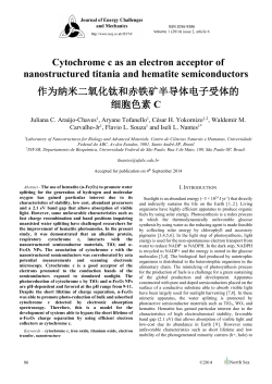 Cytochrome c as an electron acceptor of nanostructured