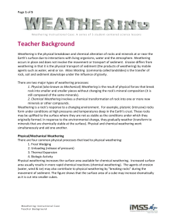 Teacher Background - Science Partnership