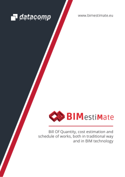 Bill Of Quantity, cost estimation and schedule of works