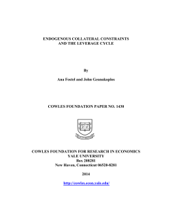 Endogenous Collateral Constraints and the Leverage Cycle