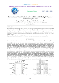 Estimation of Heat Dissipation from Plate with Multiple