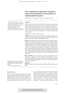 The comparative importance of species traits and introduction