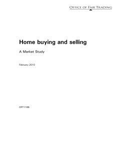 OFT1186 Home buying and selling