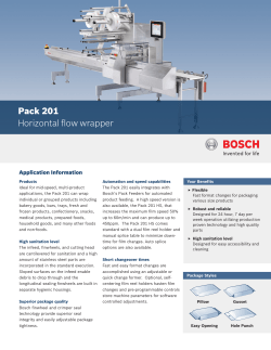 Pack 201 Horizontal flow wrapper