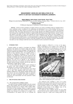 measurement, modeling and simulation of an earth-to