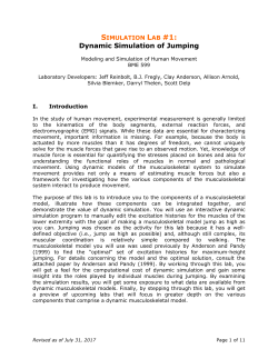 Biomechanics of Movement - Reinbolt Research Group