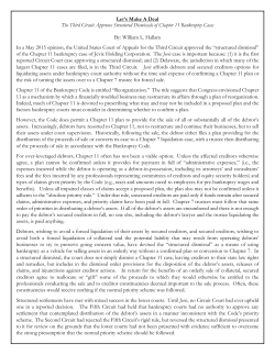 Let`s Make A Deal The Third Circuit Approves Structured Dismissals