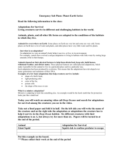 Emergency Sub Plans Planet Earth Series