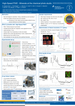 High-Speed PIXE - Minerals at the chemical photo studio