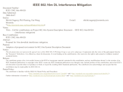 IEEE 802.16m DL Interference Mitigation