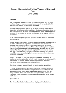 Survey Standards for Fishing Vessels of 24m and Over