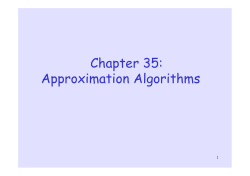 Chapter 35: Approximation Algorithms