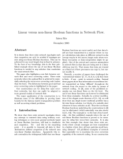 Linear versus non-linear Boolean functions in Network Flow. S&phi;ren