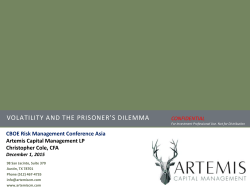 volatility and the prisoner`s dilemma