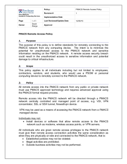 Standard Operating Procedure - Perelman School of Medicine at the