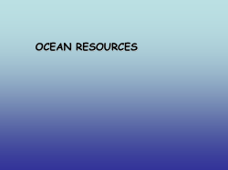 Ocean Resources PowerPoint Notes