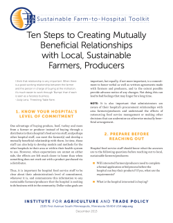 Ten Steps to Creating Mutually Beneficial Relationships with Local
