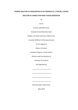 THERMAL REACTION OF ANISALDEHYDE IN THE
