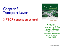 TCP congestion control