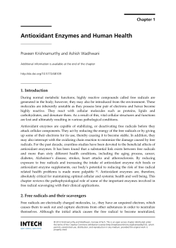 Antioxidant Enzymes and Human Health