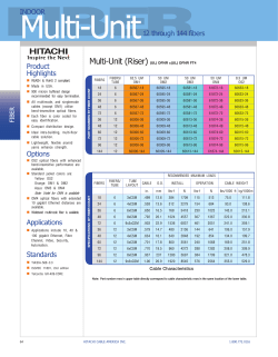 12 through 144 fibers INDOOR Product Highlights Options