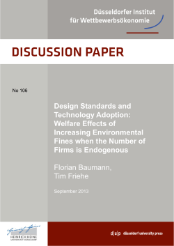 Design Standards and Technology Adoption: Welfare Effects