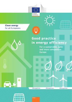 Good practice in energy efficiency - European Commission