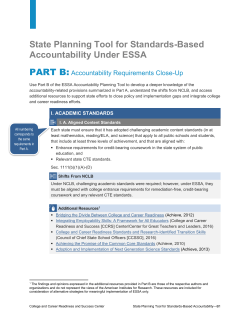 Part B - College and Career Readiness and Success Center