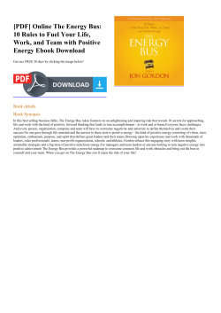 Online The Energy Bus: 10 Rules to Fuel Your