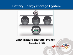 Battery Energy Storage System