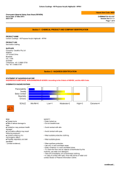 MSDS - Casafico
