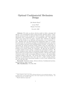 Optimal Combinatorial Mechanism Design