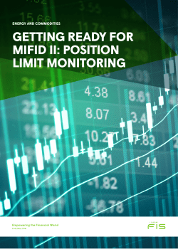 getting ready for mifid ii: position limit monitoring