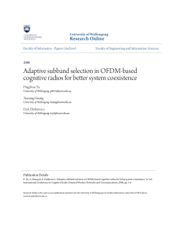 Adaptive subband selection in OFDM