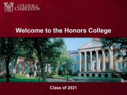 My Presentation Title - College of Charleston Blogs