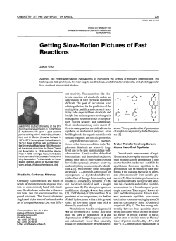 Getting Slow-Motion Pictures of Fast Reactions