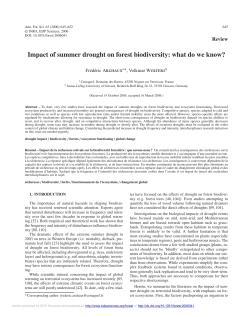 Impact of summer drought on forest biodiversity