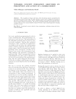 towards concept formation grounded on perception and action of a
