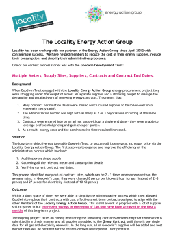 The Locality Energy Action Group