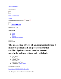 The protective effects of a phosphodiesterase 5 inhibitor