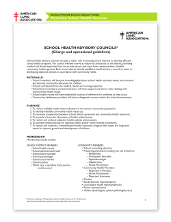 Maximize School Health Services