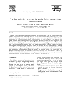Chamber technology concepts for inertial fusion energy&mdash;three