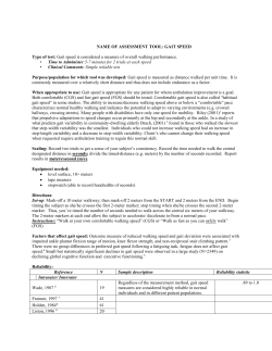 91stratified RCT by gait speed - Exercise with Parkinsons Disease