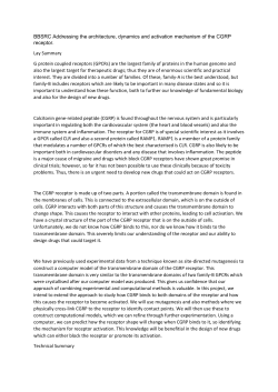 BBSRC Addressing the architecture, dynamics and activation
