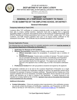 request for temporary authority to teach